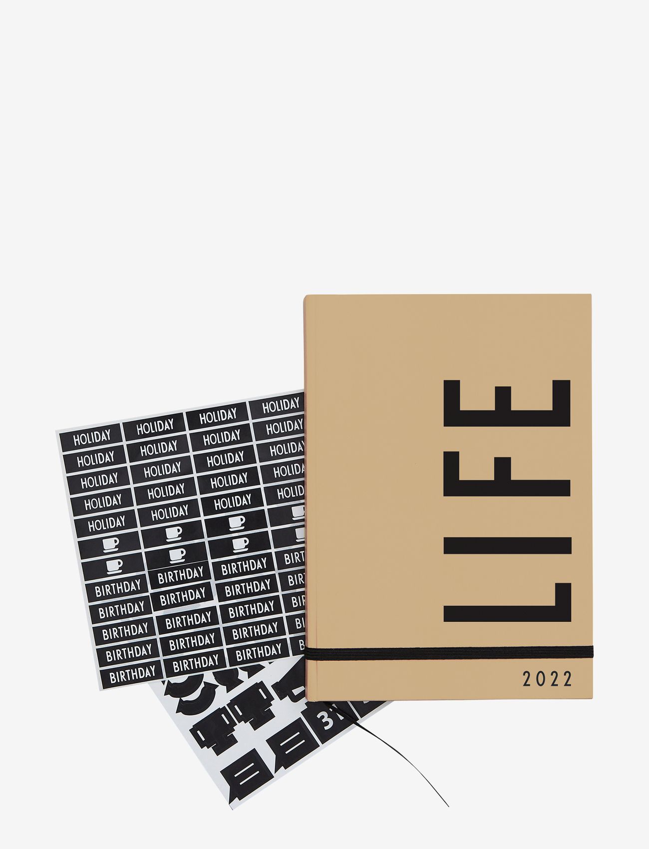 Design Letters - Calendar 2022 - laveste priser - beige - 0