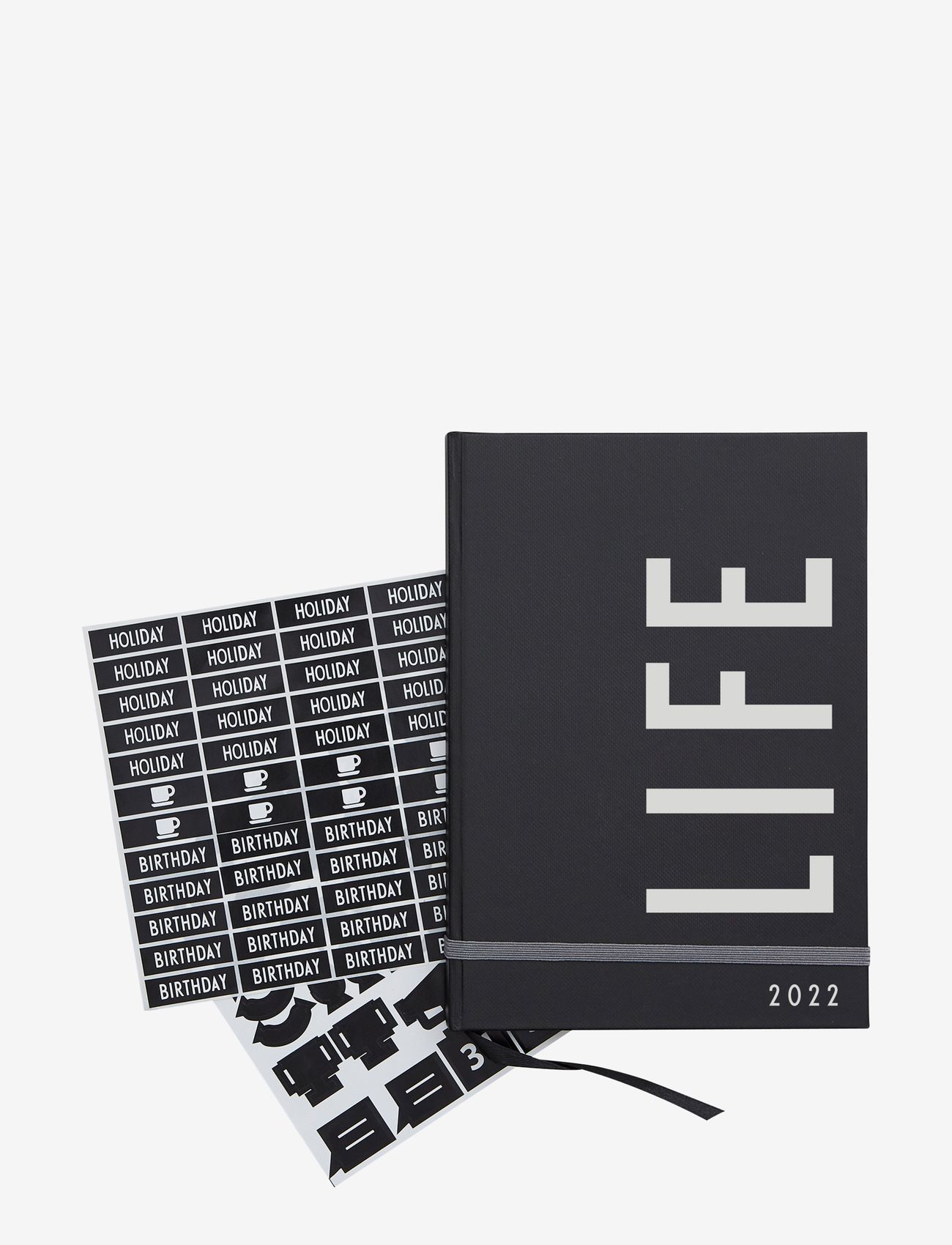 Design Letters - Calendar 2022 - lowest prices - black - 0