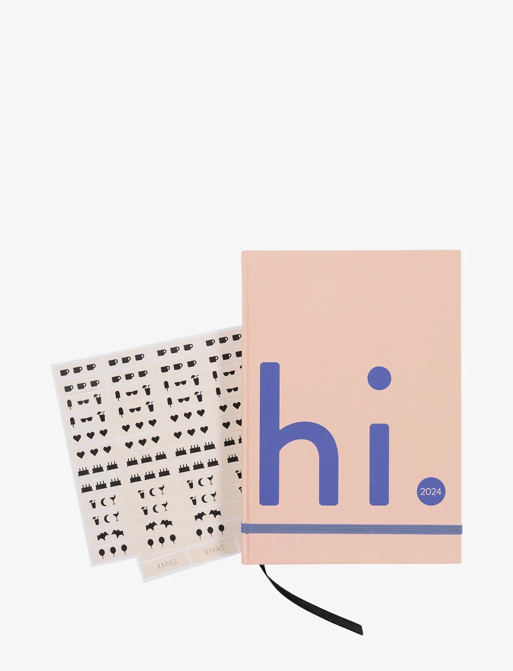 Design Letters - Calendar 2024 - kalender & notizbücher - beige 4675c / cobalt blue 2728c - 1