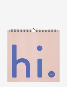 Wall Calendar 2024, Design Letters