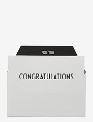 Design Letters - OCCASION CARD - laveste priser - congratulations - 2