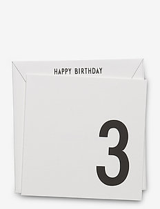 Birthday card, Design Letters