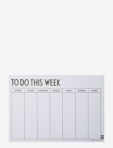 Weekly planner, Design Letters