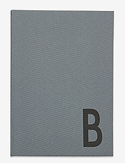Design Letters - Personal textil notebook - lowest prices - grey - 0