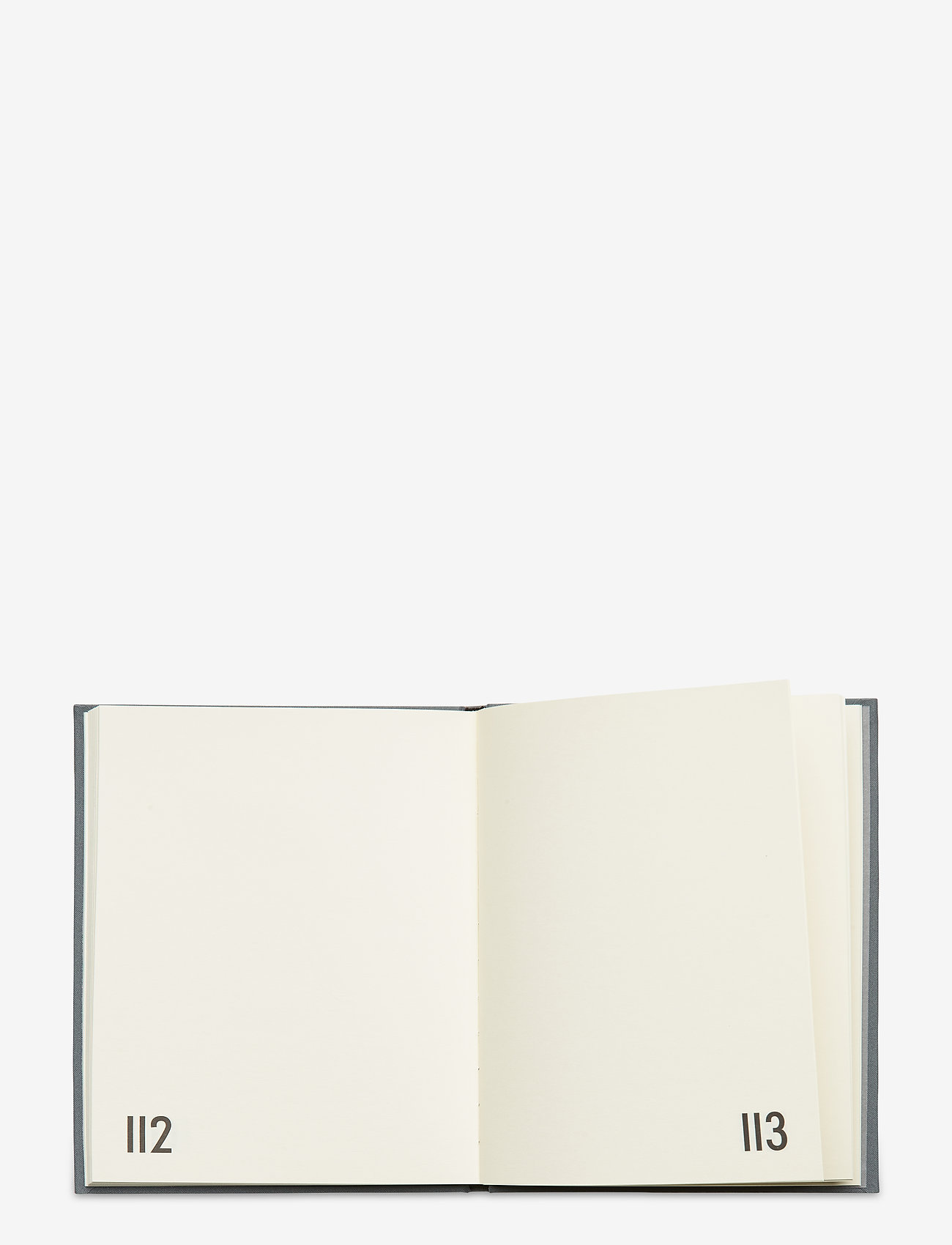 Design Letters - Personal textil notebook - lägsta priserna - grey - 1