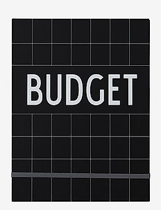 Budget Book - Black, Design Letters