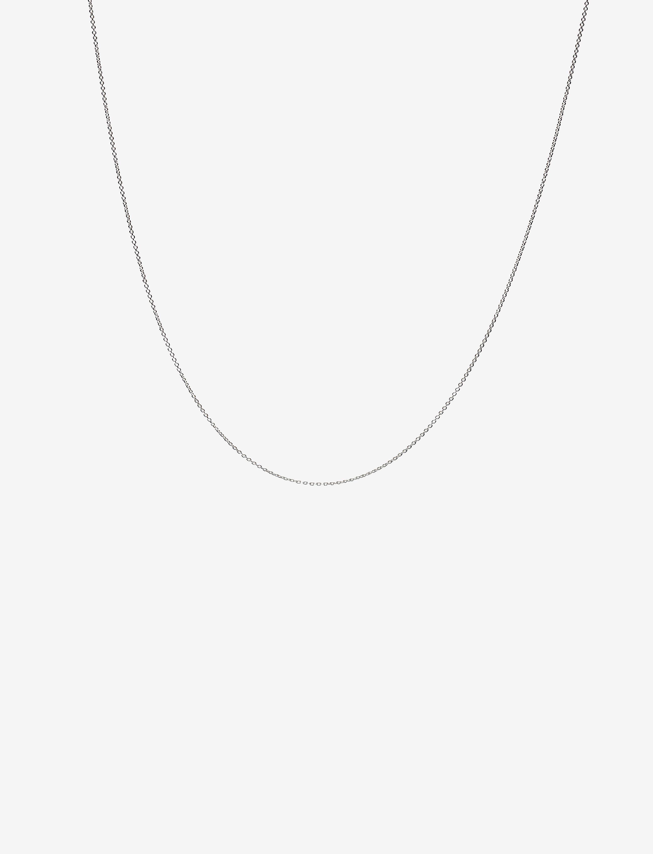 Design Letters Necklace Chain, L:40 cm, Silver, Halskæder > Kædehalskæder, Dame