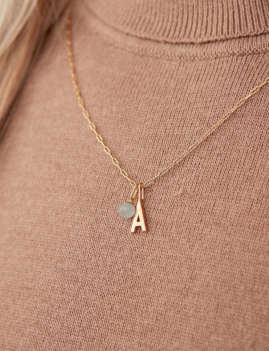 Design Letters - Square Link Chain - chain necklaces - gold - 0