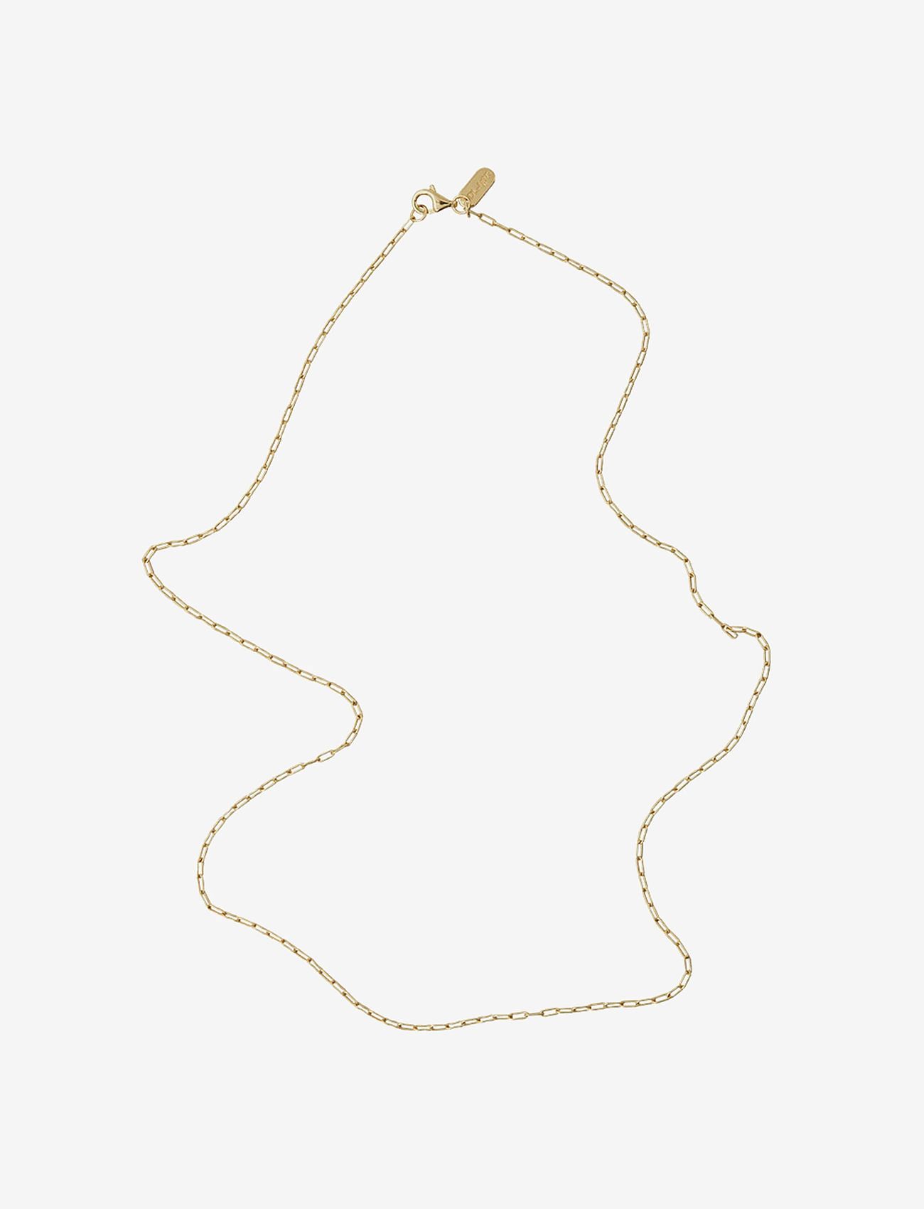 Design Letters - Square Link Chain - halskæder - gold - 0