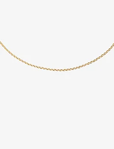 Necklace Chain 55 cm Gold, Design Letters