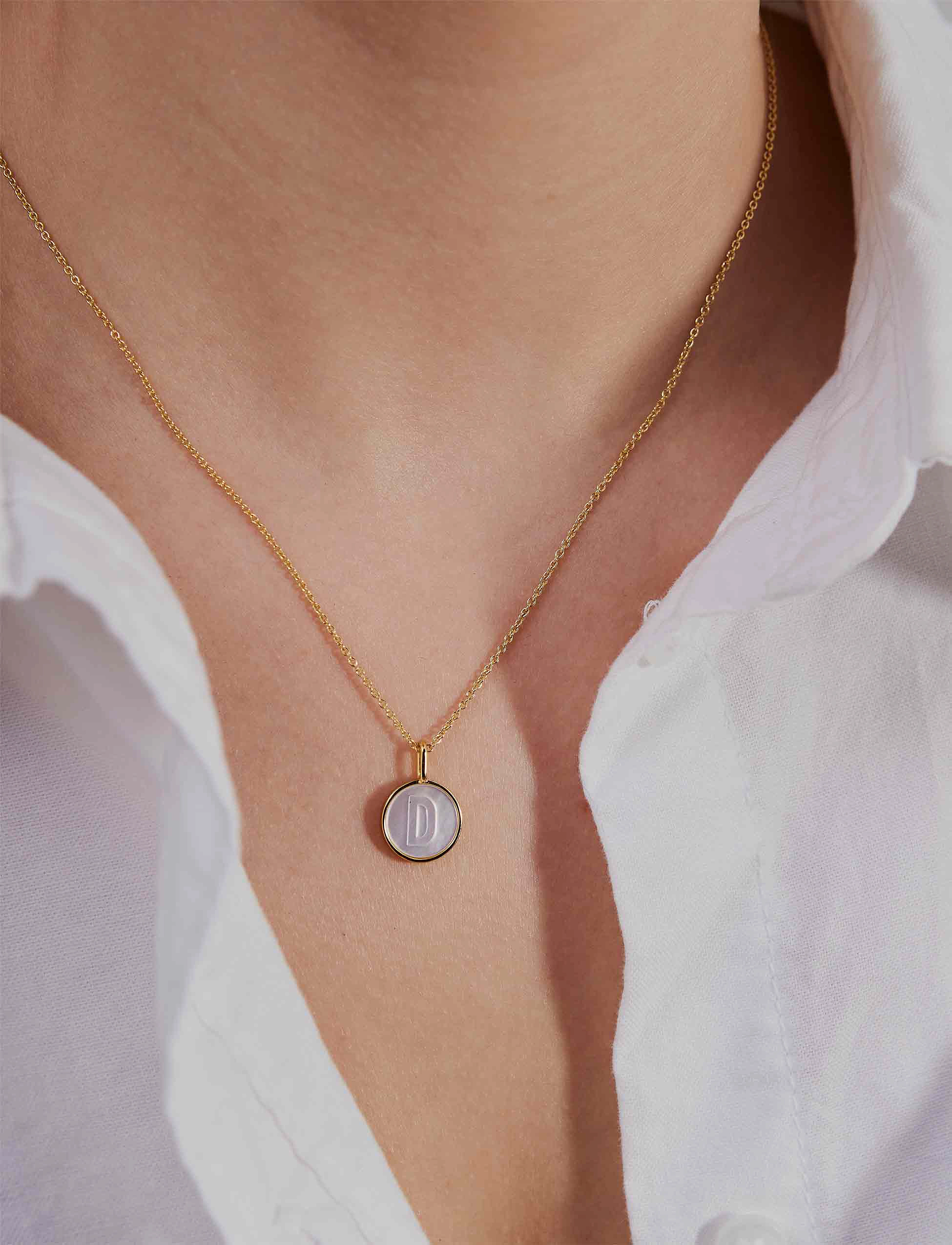 Design Letters Necklace Chain, L:55 cm, Necklaces, Gold - Chain Frauen