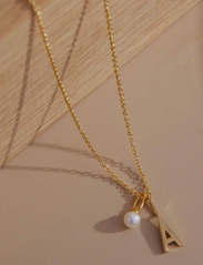 Design Letters - Necklace Chain 55 cm Gold - festtøj til outletpriser - gold - 2
