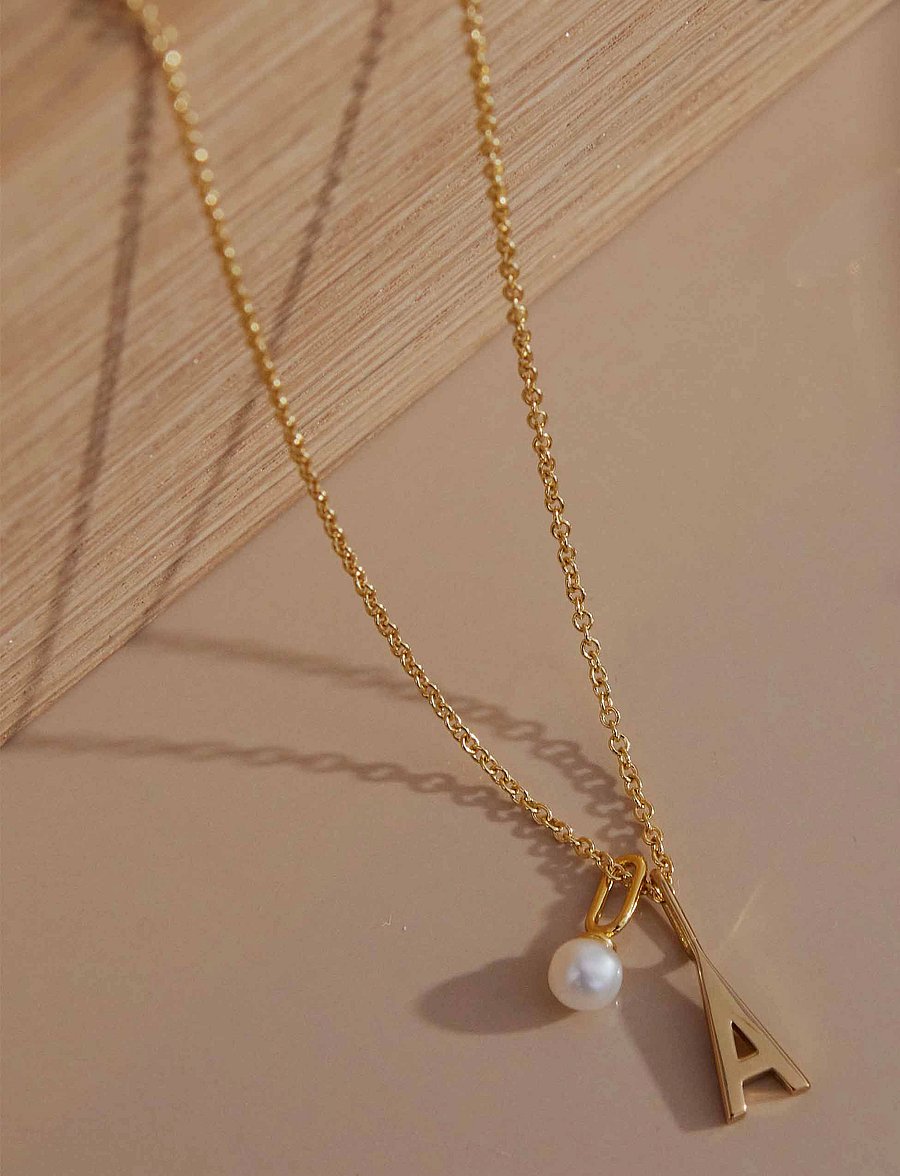 Design Letters - NECKLACE CHAIN - chain necklaces - gold - 2