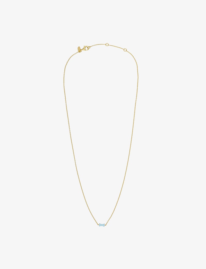 Design Letters - Bow tie Necklace - vėriniai su pakabukais - blue - 1