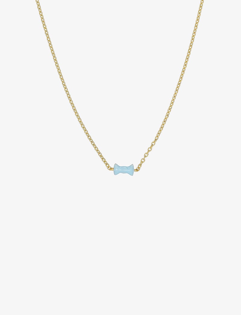 Design Letters - Bow tie Necklace - vėriniai su pakabukais - blue - 2