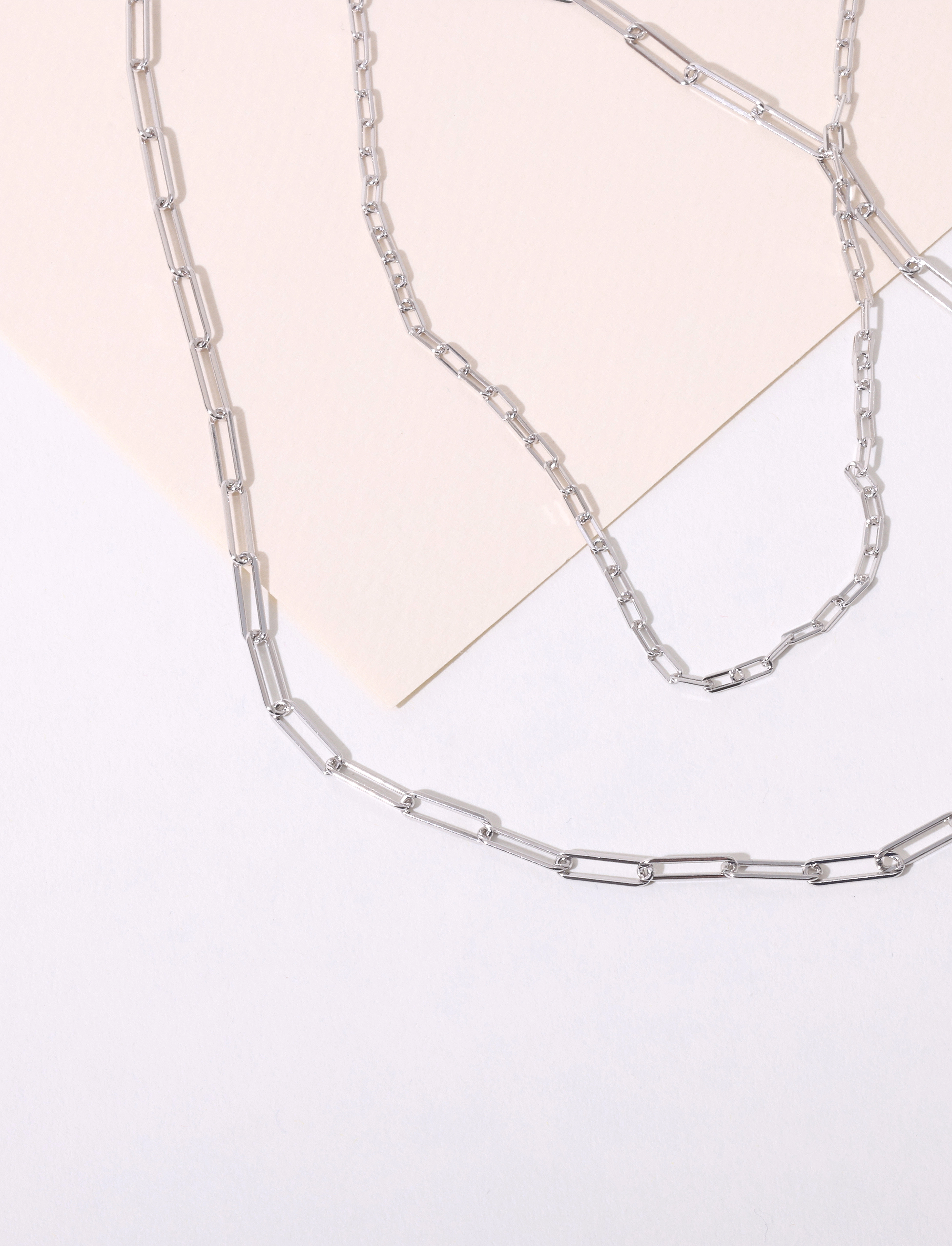 Design Letters - Chunky Square link chain - silver - 3