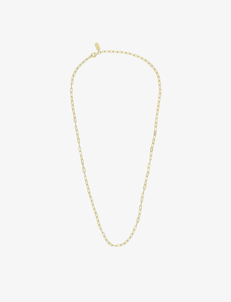 Design Letters - Chunky Square link chain - naszyjniki łańcuszkowe - gold - 1