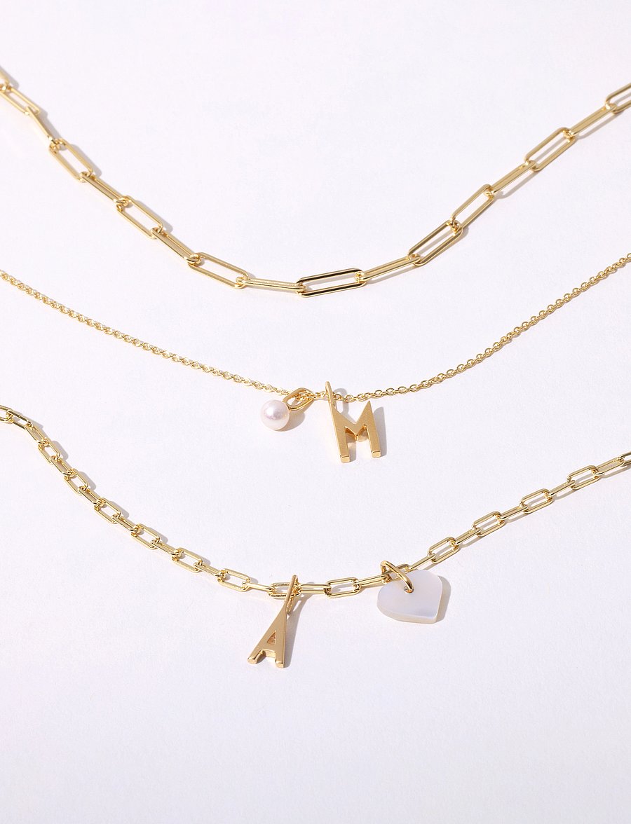 Design Letters - Chunky Square link chain - naszyjniki łańcuszkowe - gold - 2