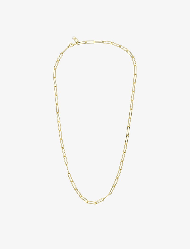 Design Letters - Chunky Square link chain lare - kedjehalsband - gold - 1