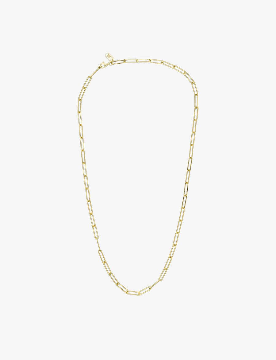 Design Letters - Chunky Square link chain lare - halsketten - gold - 1