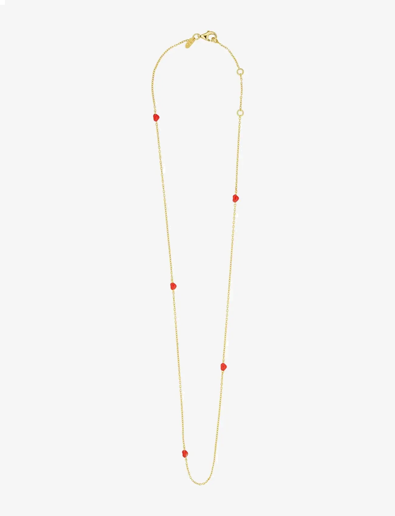 DESIGN LETTERS Little Big Love Multiple Hearts Kette - Goldplated Gold - One Size - Damen