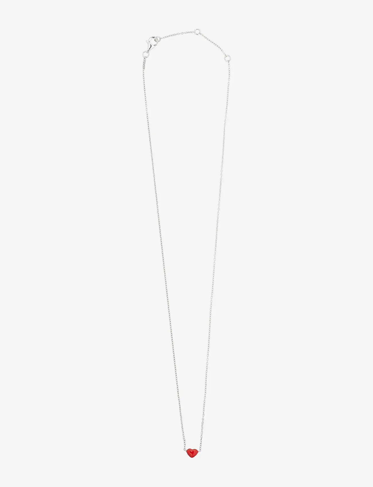 Design Letters - Little Big Love Necklace - Silver - halskæder - deep sea coral - 1