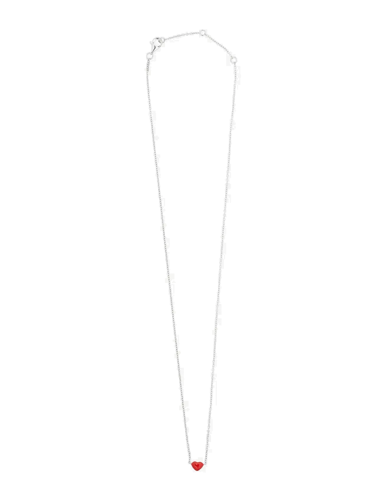 Design Letters Little Big Love Necklace - Silver - Design Letters - DEEP SEA CORAL / silver