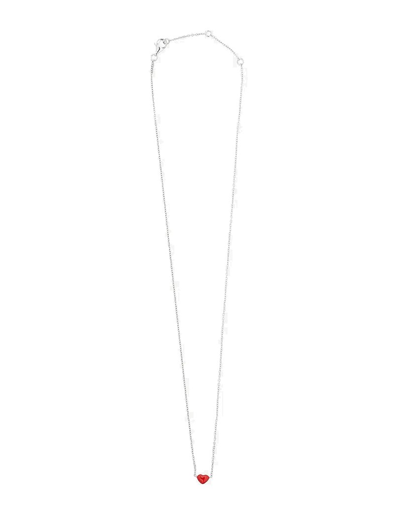 Design Letters - Little Big Love Necklace - Silver - halskæder - deep sea coral - 1