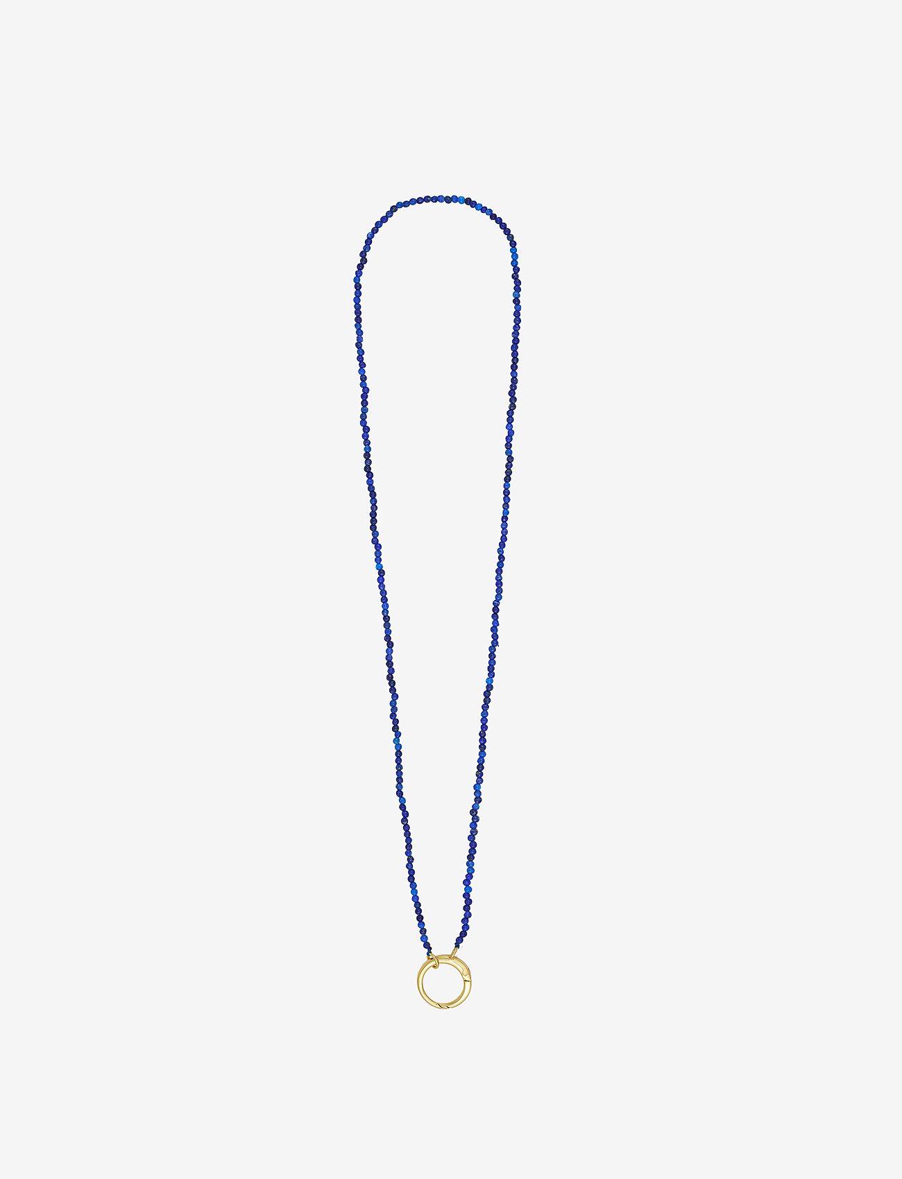 Design Letters - Gemstone Charm Lock Chain - kaelaketid - blue - 0