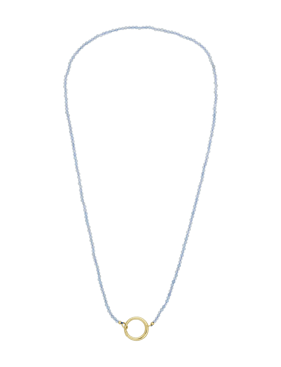 Design Letters - Gemstone Charm Lock Chain - colliers chaîne - gold - 1