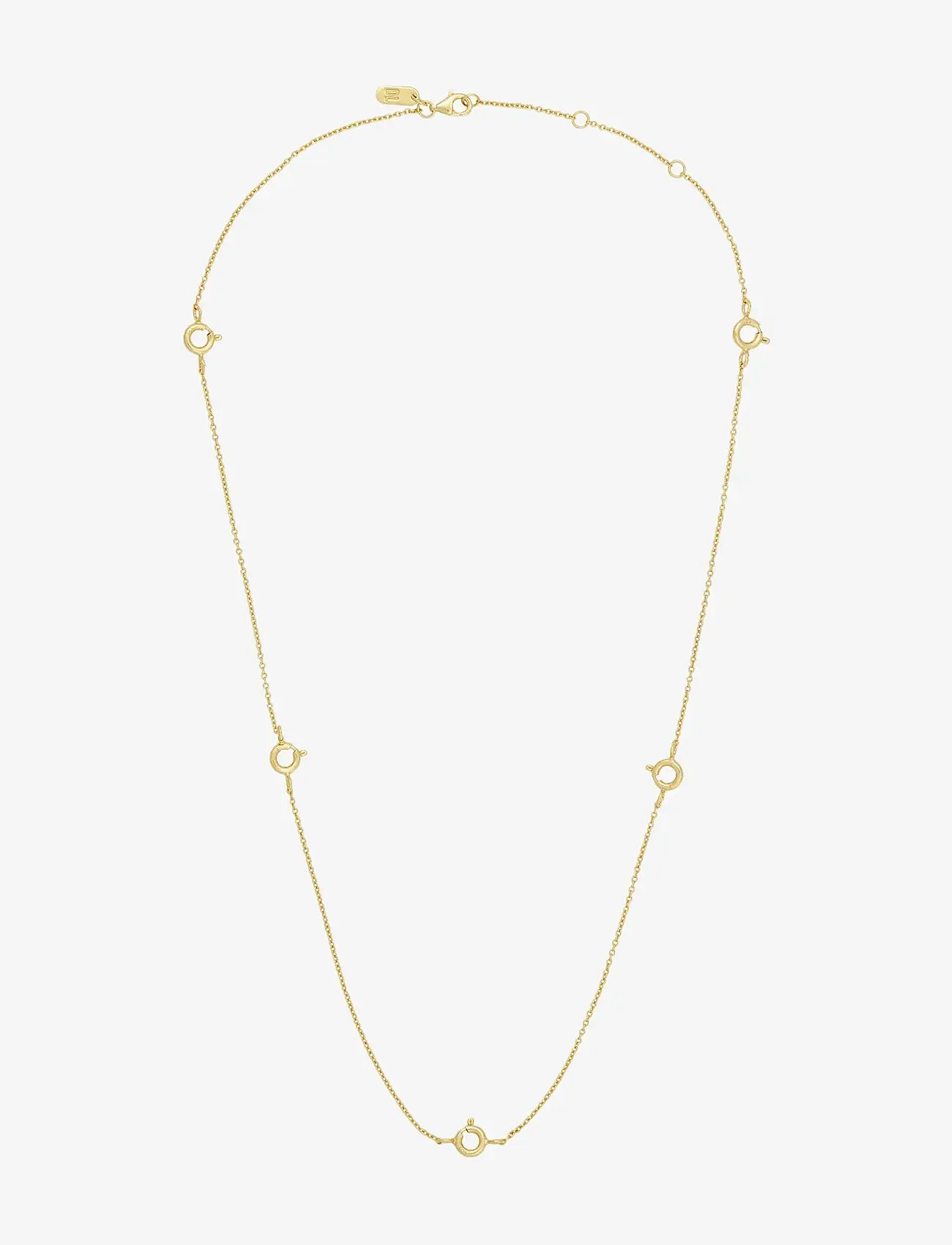 Design Letters - Ruth Anchor charm lock necklace, gold plated - kaelaketid - gold - 1