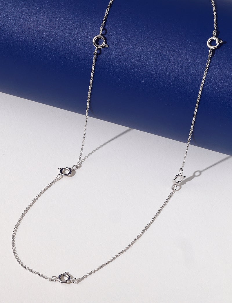 Design Letters - Ruth Anchor charm lock necklace, silver - kedjehalsband - silver - 2