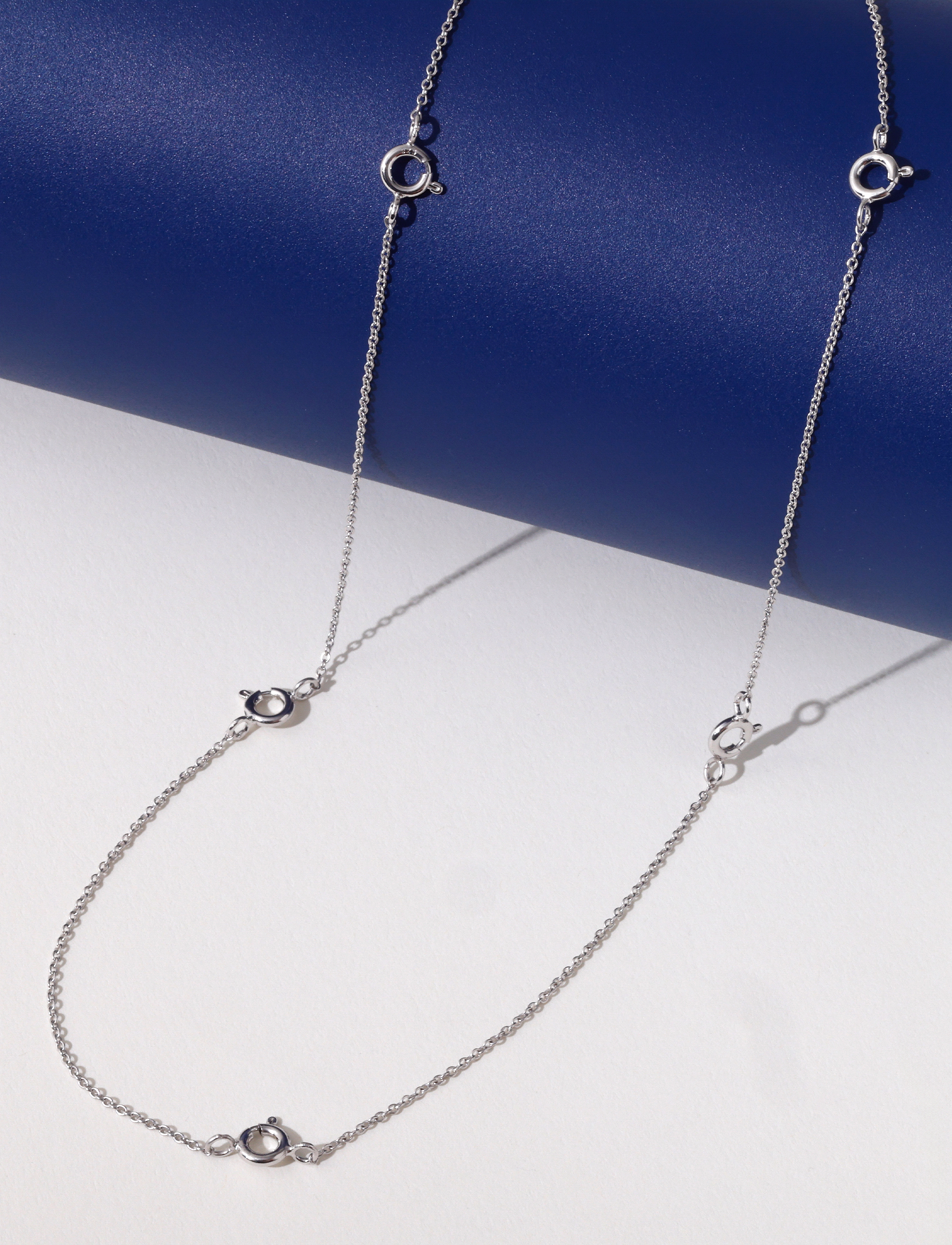 Design Letters - Ruth Anchor charm lock necklace, silver - keðjuhálsmen - silver - 2