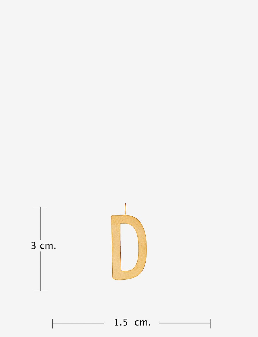 Design Letters - ARCHETYPES 30 MM, GOLD, A-Z - hängen & berlocker - gold - 1