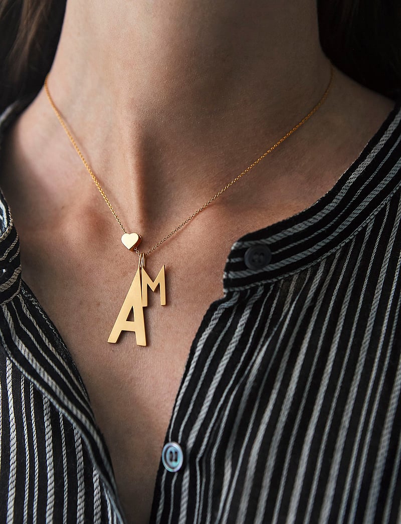 Design Letters - ARCHETYPES 30 MM, GOLD, A-Z - anhänger - gold - 3