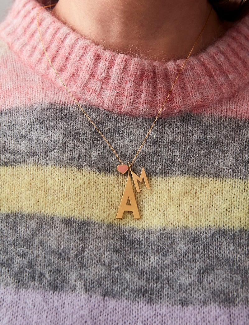Design Letters - ARCHETYPES 30 MM, GOLD, A-Z - anhänger - gold - 4