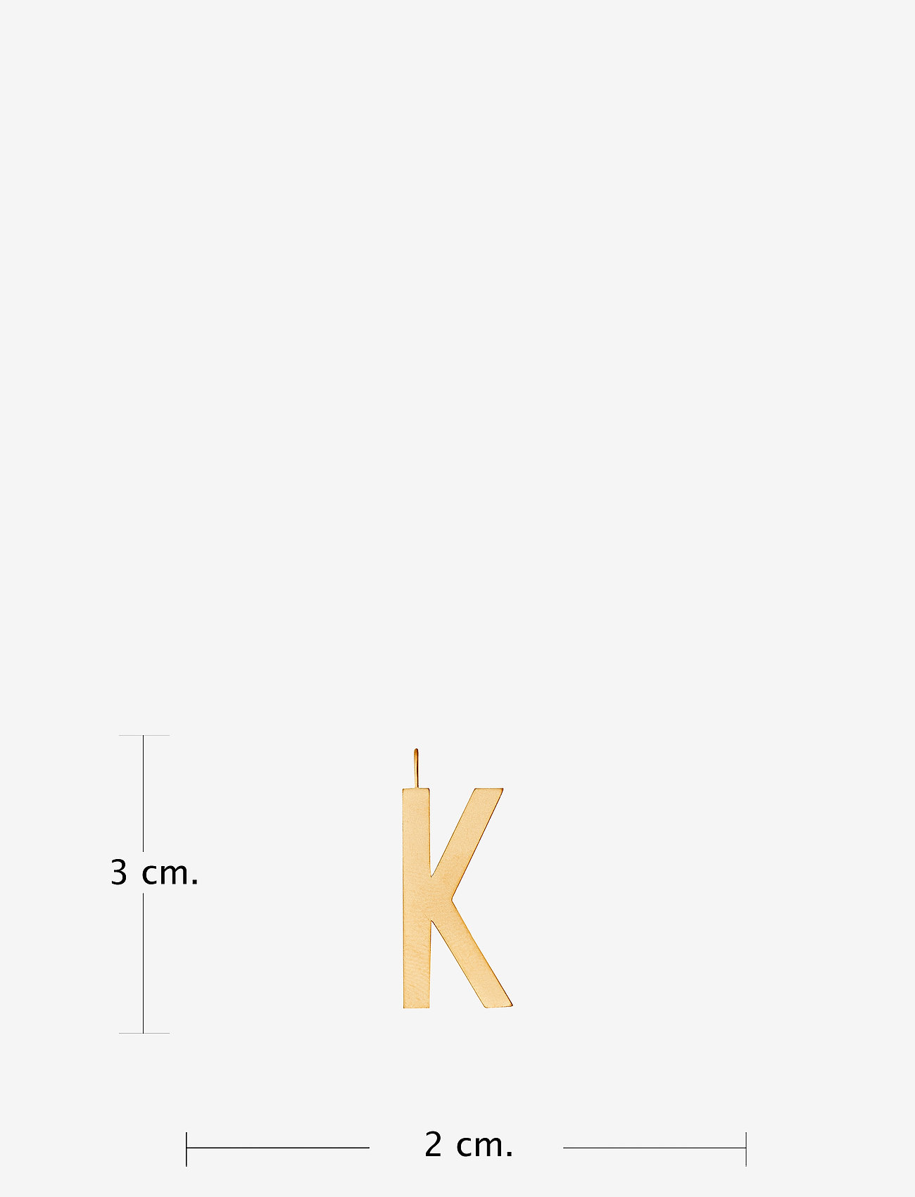 Design Letters - ARCHETYPES 30 MM, GOLD, A-Z - anhänger - gold - 2