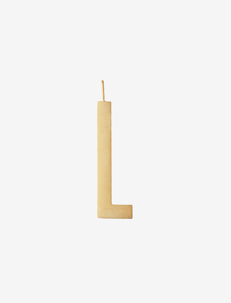 Design Letters - ARCHETYPES 30 MM, GOLD, A-Z - anhänger - gold - 1