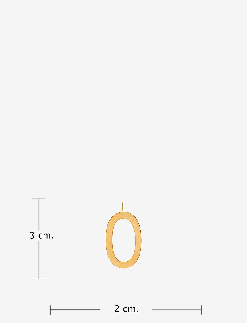 Design Letters - ARCHETYPES 30 MM, GOLD, A-Z - vedhæng - gold - 2