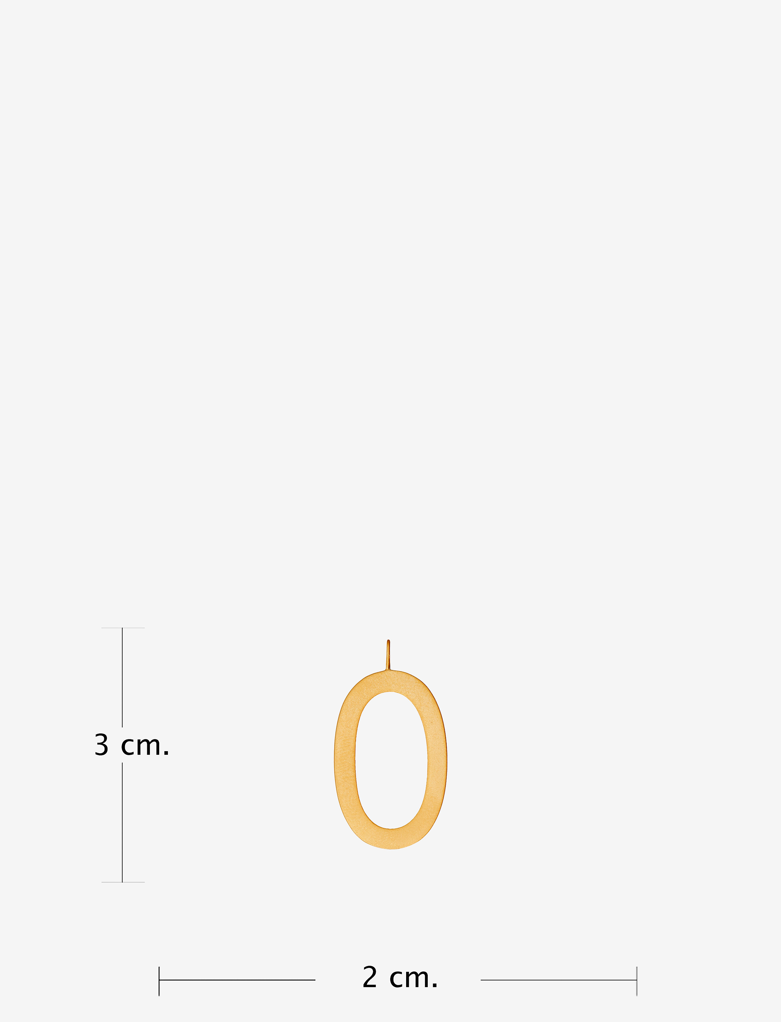 Design Letters - ARCHETYPES 30 MM, GOLD, A-Z - anhänger - gold - 2