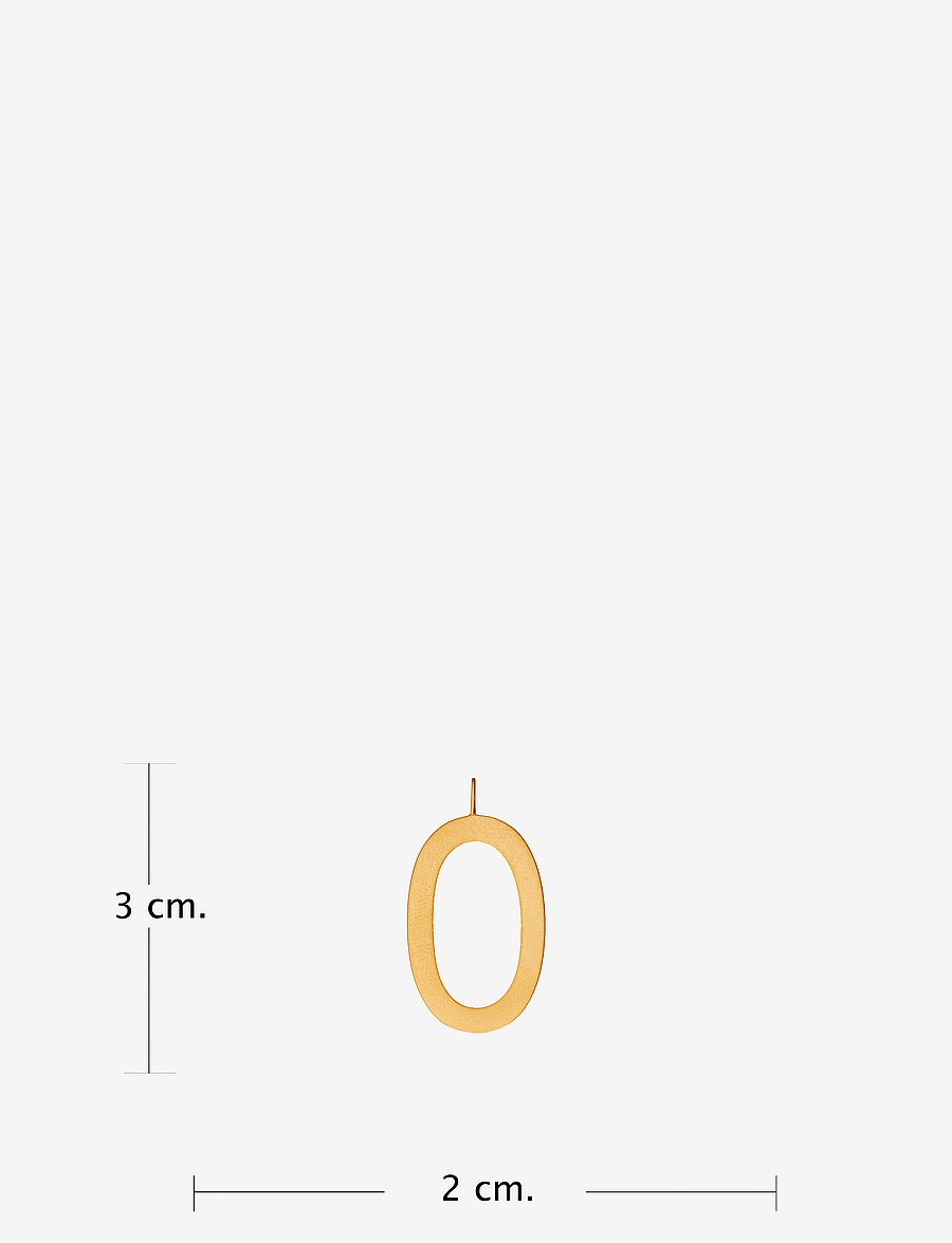 Design Letters - ARCHETYPES 30 MM, GOLD, A-Z - anhänger - gold - 2