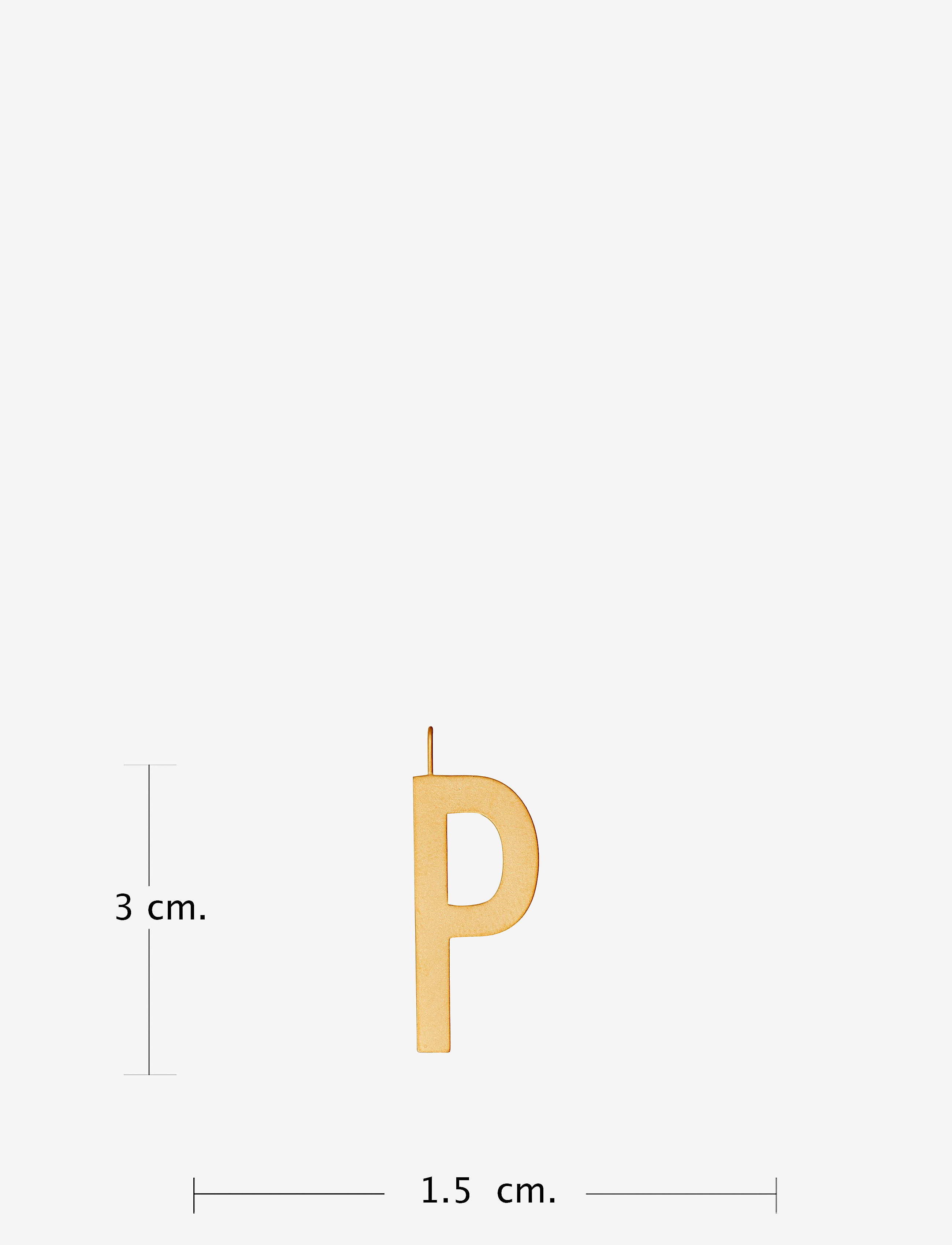 Design Letters - ARCHETYPES 30 MM, GOLD, A-Z - wisiorki - gold - 2