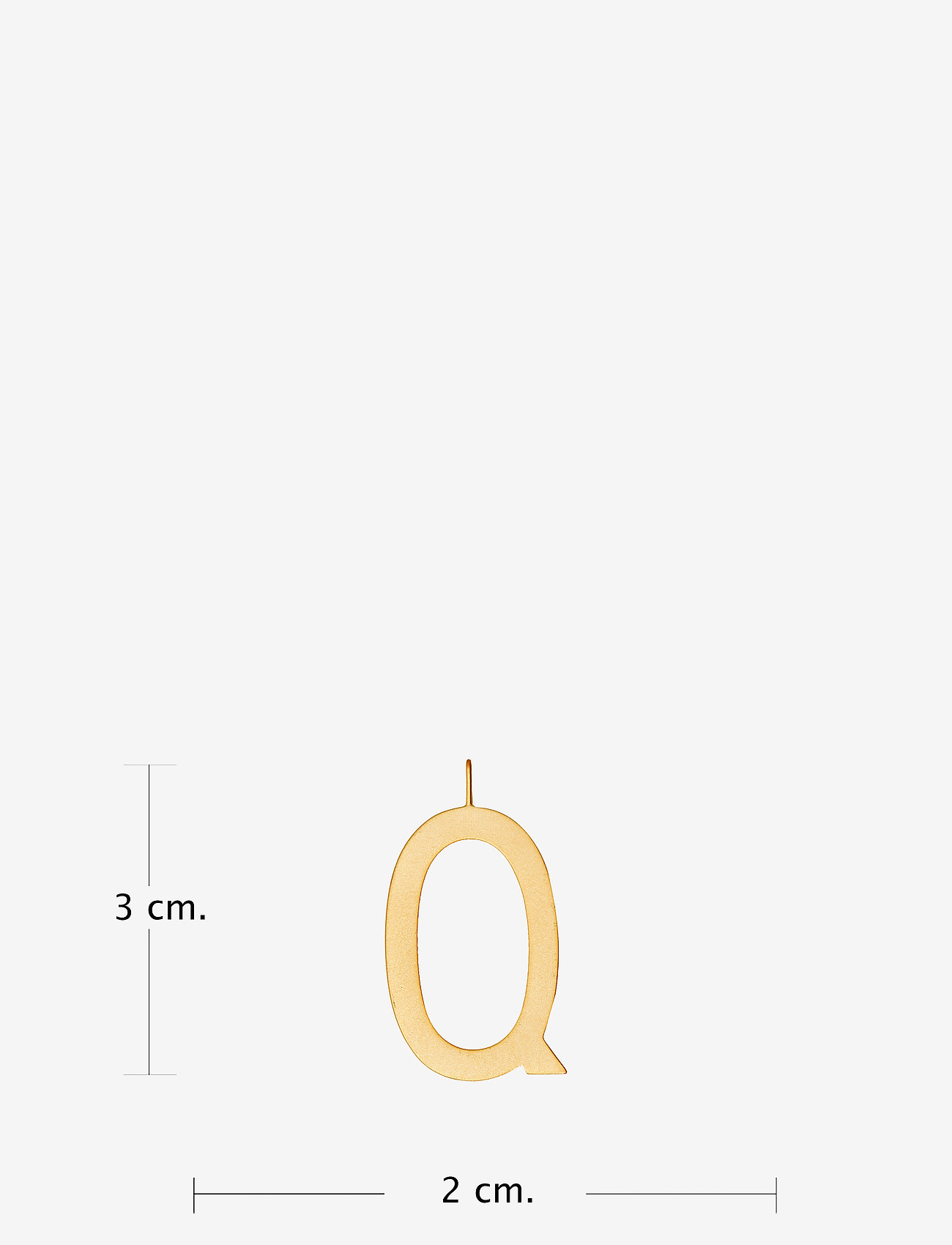 Design Letters - ARCHETYPES 30 MM, GOLD, A-Z - vedhæng - gold - 2