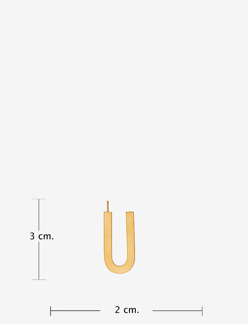 Design Letters - ARCHETYPES 30 MM, GOLD, A-Z - vedhæng - gold - 2