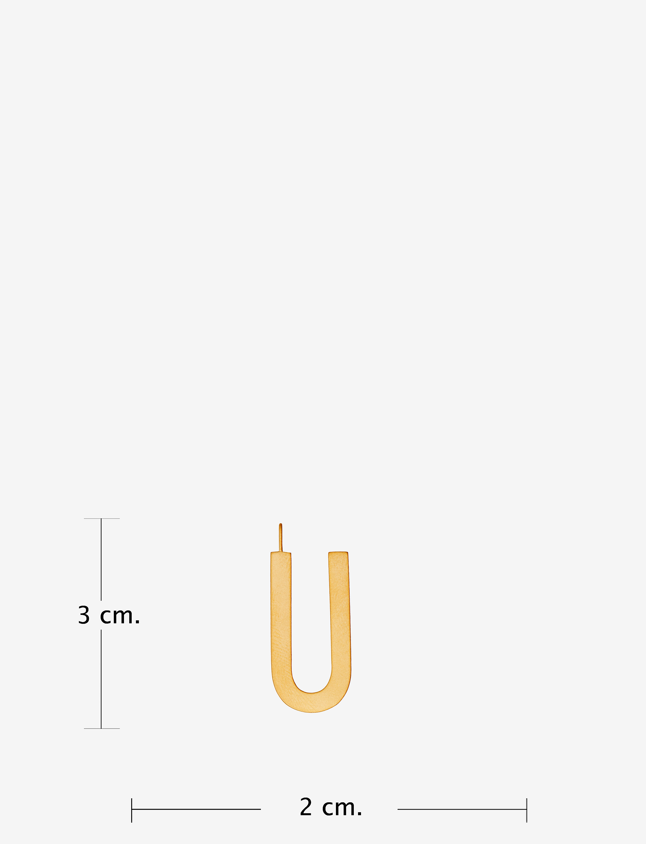 Design Letters - ARCHETYPES 30 MM, GOLD, A-Z - anhänger - gold - 2