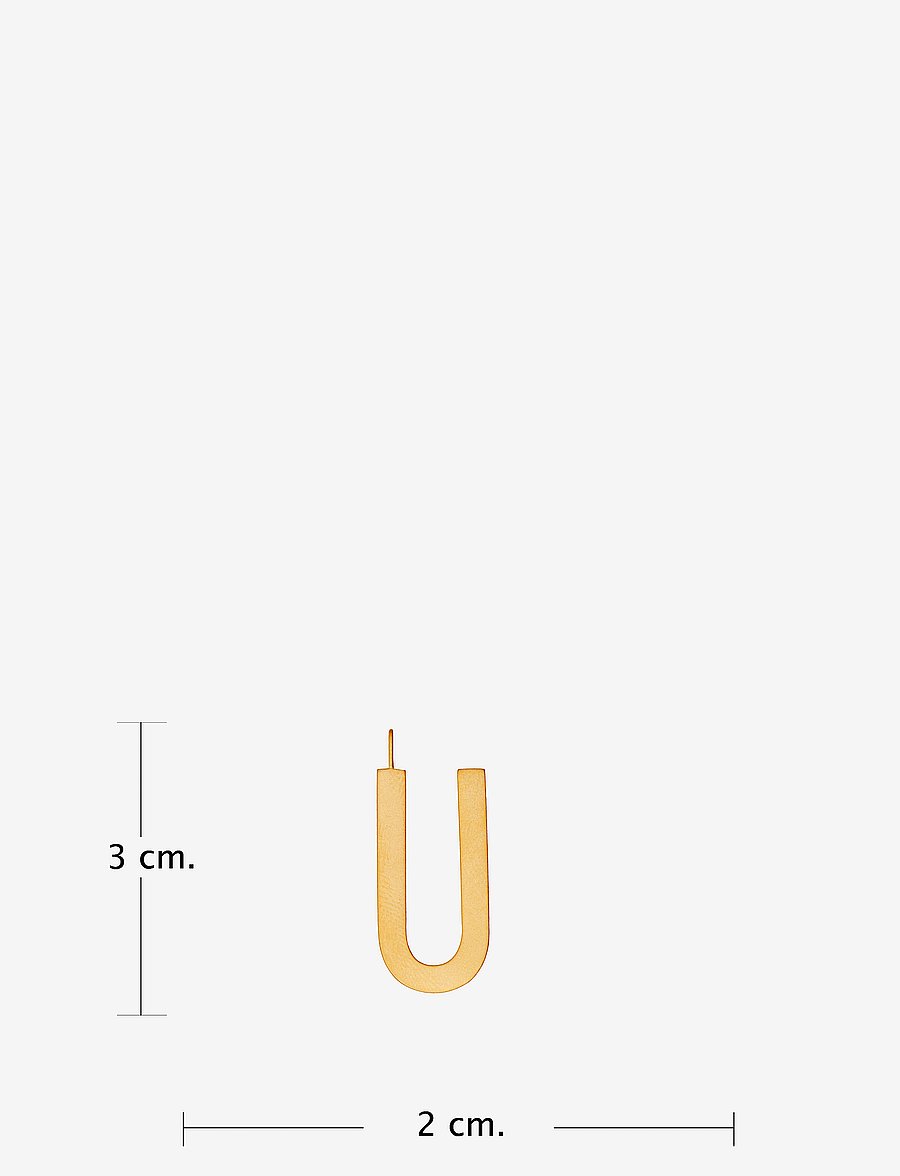 Design Letters - ARCHETYPES 30 MM, GOLD, A-Z - anhänger - gold - 2