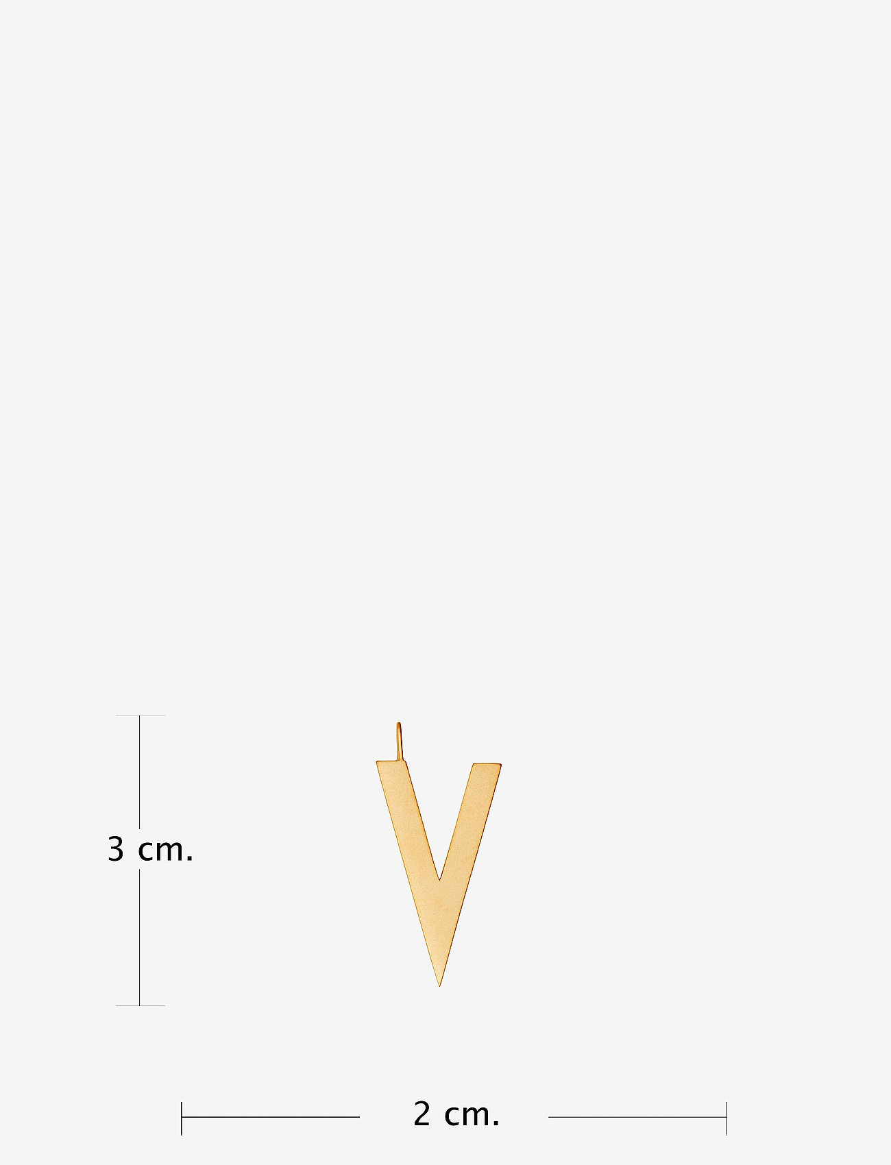Design Letters - ARCHETYPES 30 MM, GOLD, A-Z - vedhæng - gold - 2