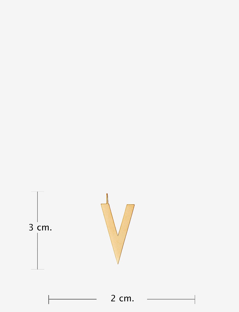 Design Letters - ARCHETYPES 30 MM, GOLD, A-Z - vedhæng - gold - 2