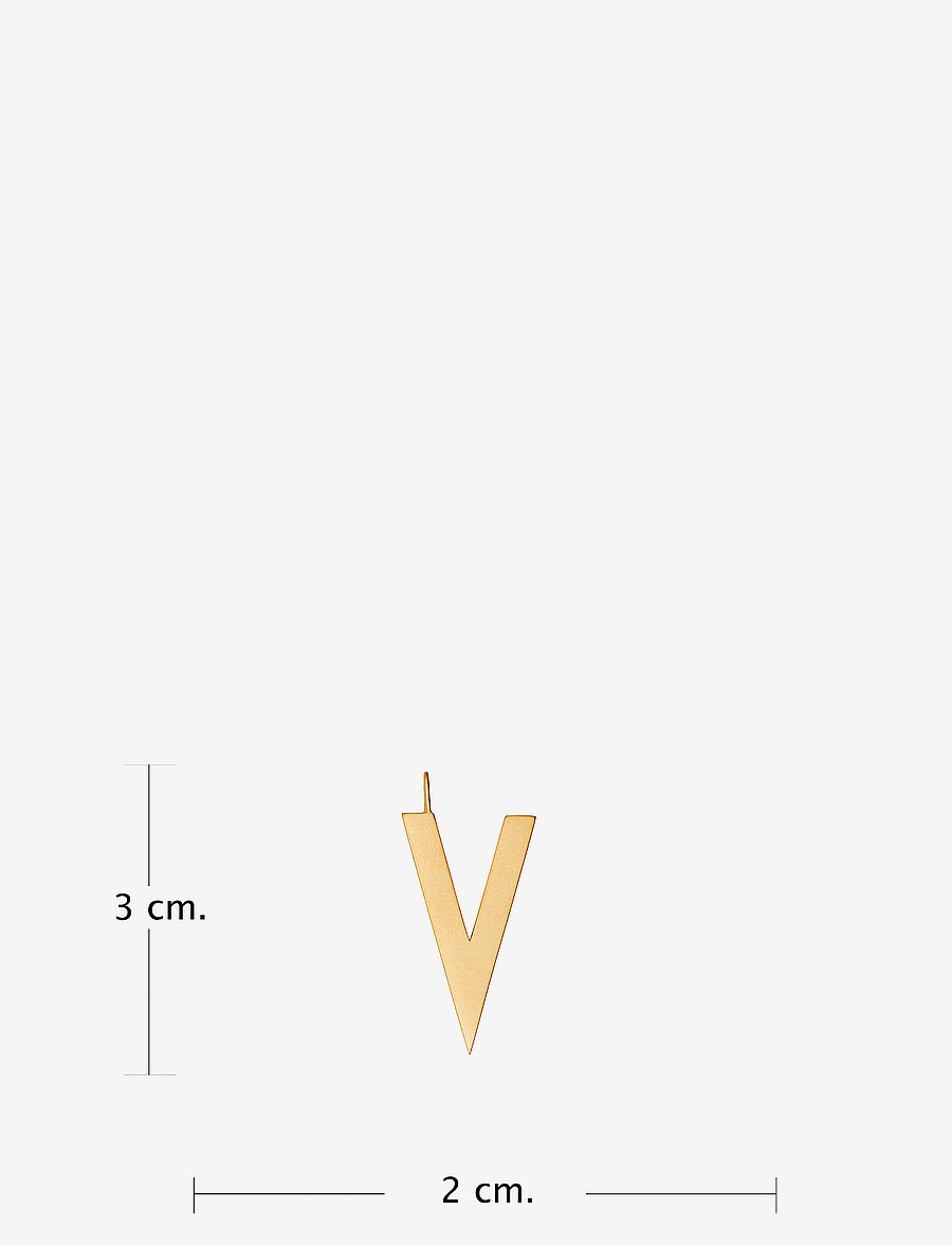 Design Letters - ARCHETYPES 30 MM, GOLD, A-Z - anhänger - gold - 2