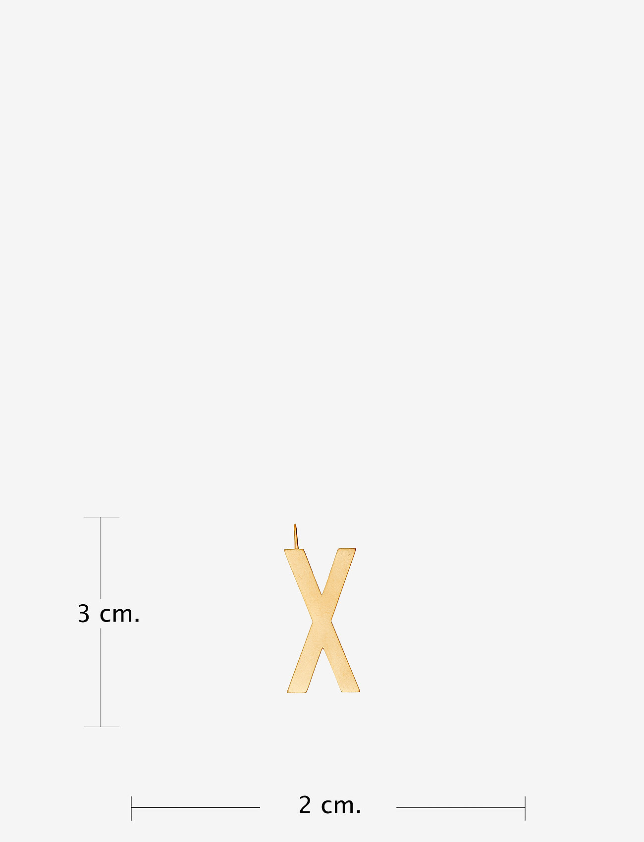 Design Letters - ARCHETYPES 30 MM, GOLD, A-Z - vedhæng - gold - 2